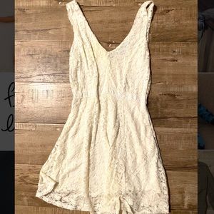 Francesca’s Cream lace dress